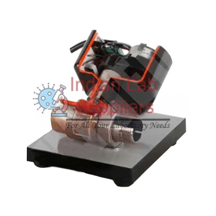 Cutaway Two-Way Valve with Electric Motor
